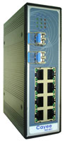 INS-802 8端口10/100Base-TX + 2槽100Base-FX工业交换机