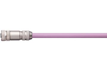 定制的 Profibus 电缆，PVC，连接器 A：Phoenix Contact M12，5 极，插座，直，连接器 B：电缆开口端