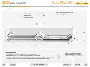 QuickChain.60——10米至60米长行程供能系统的产品查找器和配置器