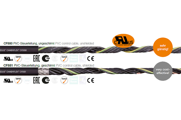 chainflex® PVC控制电缆，含25芯