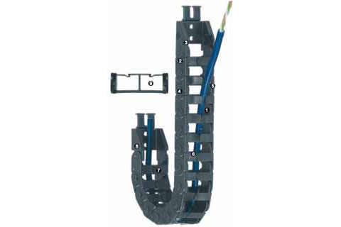 方便型拖链拖链系统 - Z045系列 - 链， 从内径装填
